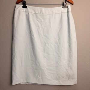 GARFIELD & MARKS Raquel Skirt Pastel‎ Blue Pencil Knee Length Grannycore Size 14